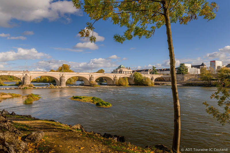 Aire de pique-nique entre amis au milieu de la Loire à Tours, sur l'Ile Simon. Aire de pique-nique en Indre-et-Loire, 37, France.