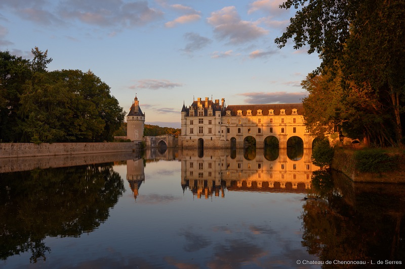 Durant les vacances de la Toussaint : la nuit des châteaux, au château de Chenonceau. Indre et Loire, France.