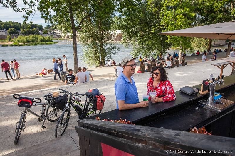 La Loire à Vélo - Guinguette de Tours sur Loire.