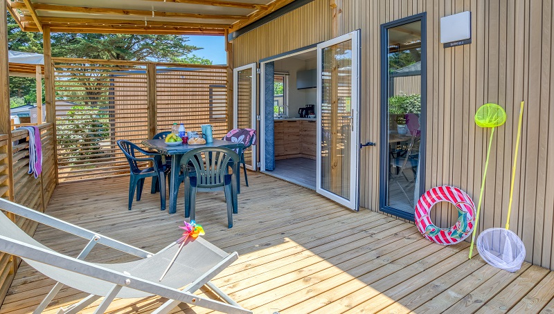 Location de Mobil Home du camping La Mignardière, aux portes de Tours Métropole, Indre et Loire, France.