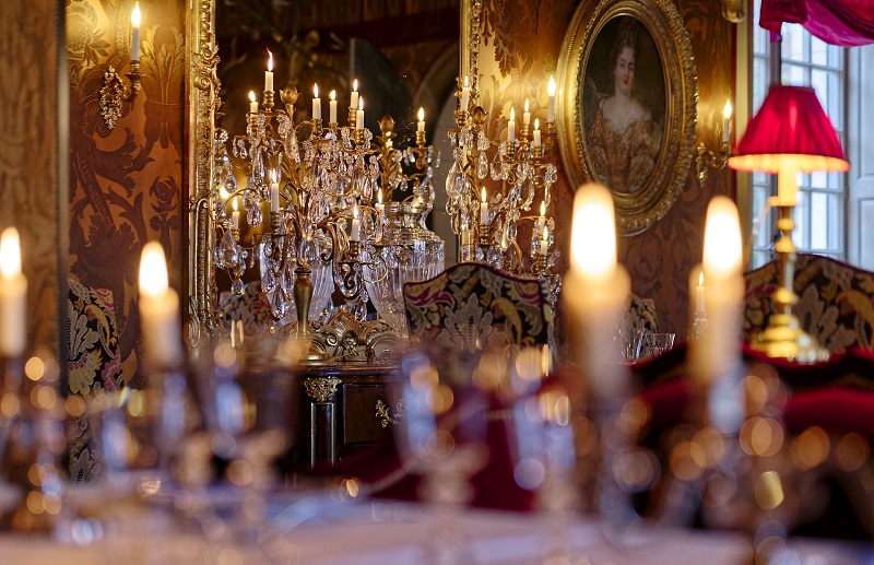 Soirée de réveillon de la saint Sylvestre le 31 décembre a u Château Louise de la Vallière, près de Tours. Indre et Loire, centre val de Loire, France.