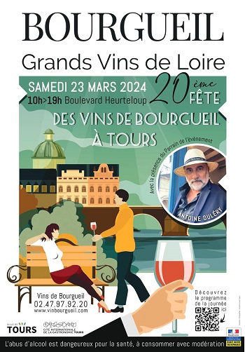 sorties du week-end en indre et loire : fête des vins de bourgueil le samedi 23 mars 2024, à Tours, France.