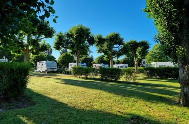 Aire Camping-Car Park de Ligueil. Touraine, Val de Loire, France.