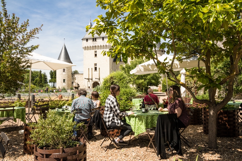 La table des fées, restaurant au château du Rivau. Lémeré, Indre et Loire, France.